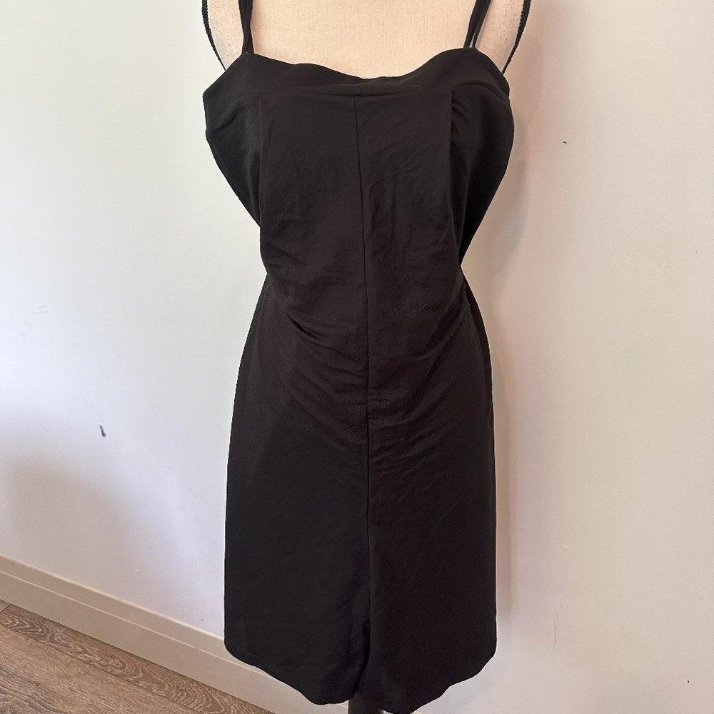 Zara Black Shift Jumper Shorts Romper Small / Medium Adjustable Spaghetti Straps - Picture 7 of 7